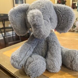Adorable Gray Elephant Plush Toy